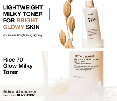 Rice 70 Glow Milky Toner